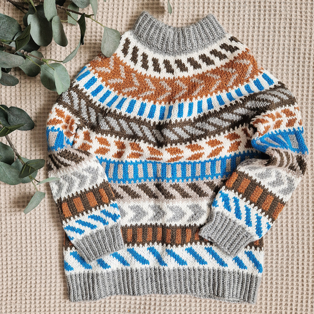 Mikado Kinderpullover – Stroff Knitting