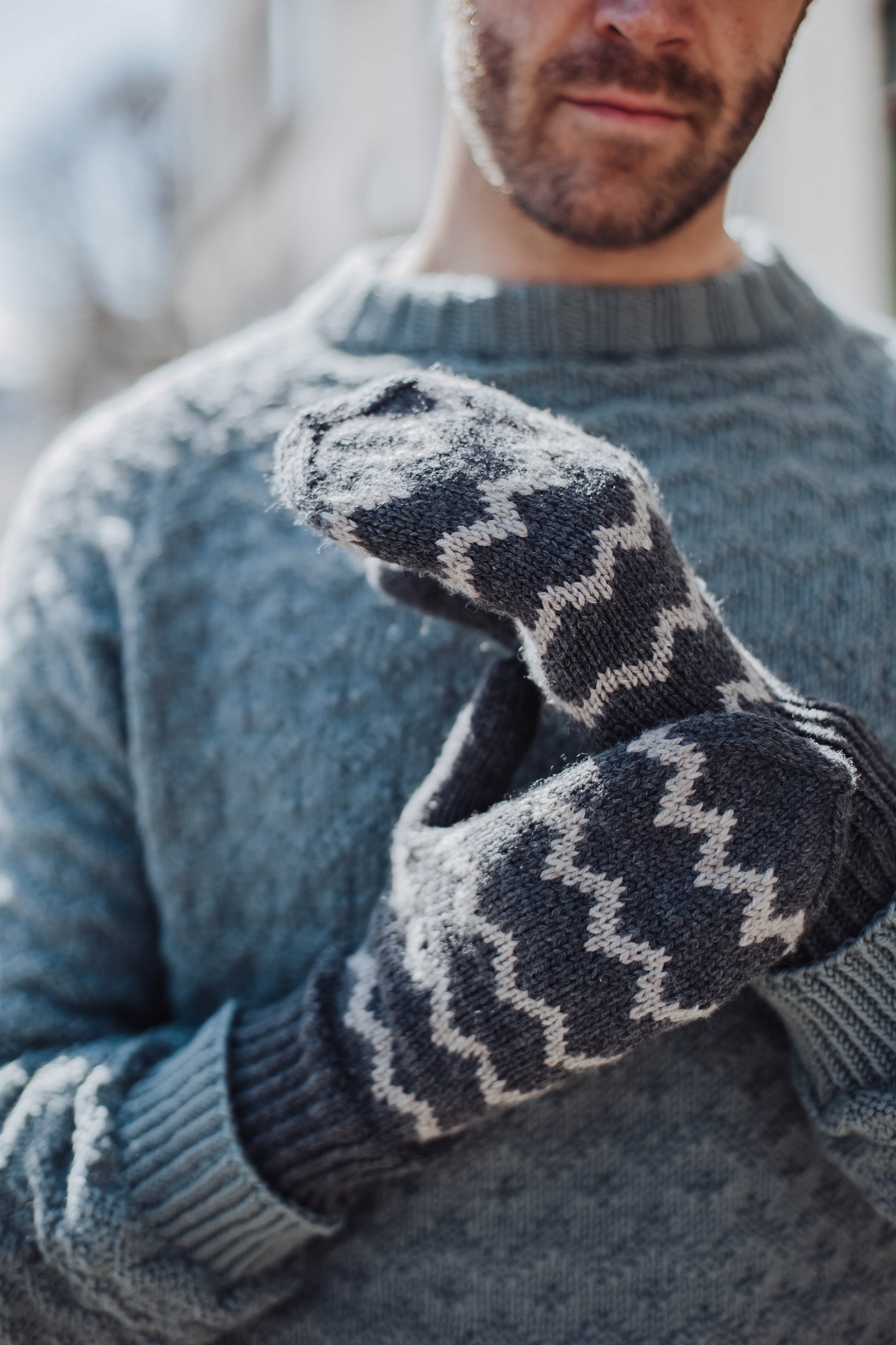 handschuhe mit strickring Eisbrecher Handschuhe – Stroff Knitting