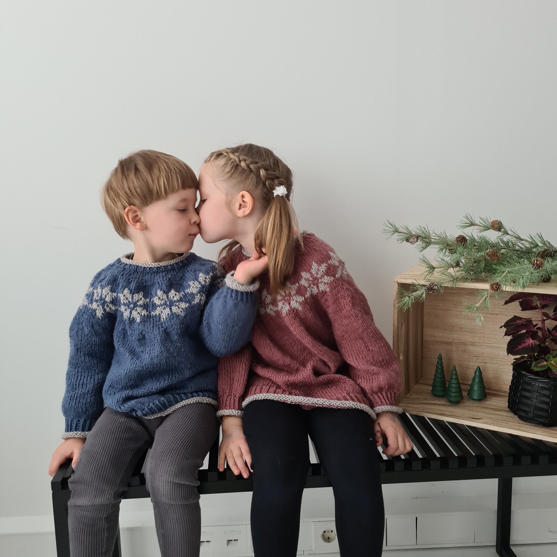 Eisblume - Weihnachtspullover für Kinder