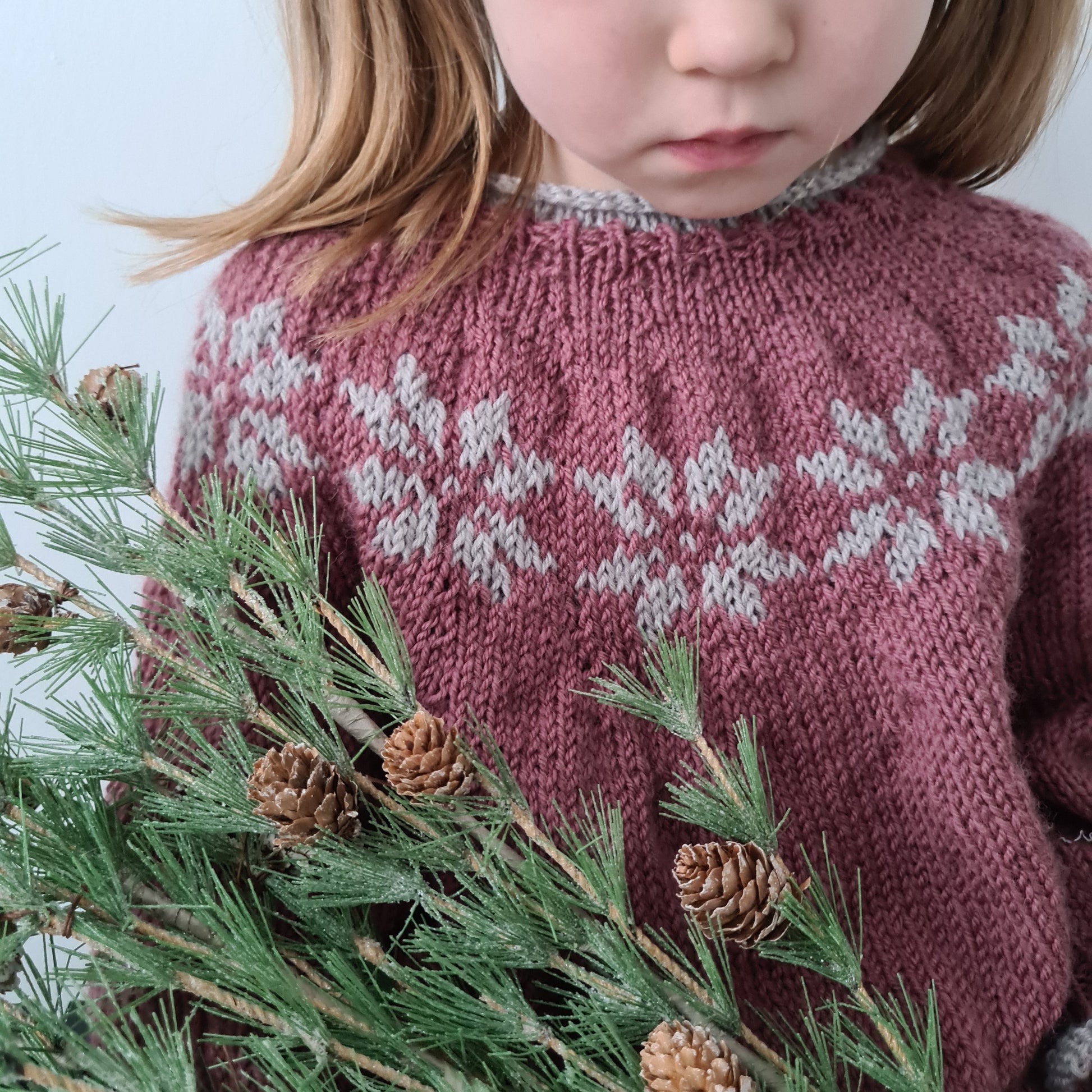 Eisblume - Weihnachtspullover für Kinder